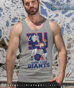 Rick And Morty New York Giants Tank Top Racerback