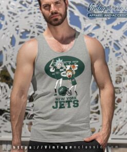 Rick And Morty New York Jets Tank Top Racerback