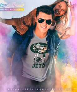 Rick And Morty New York Jets V Neck TShirt