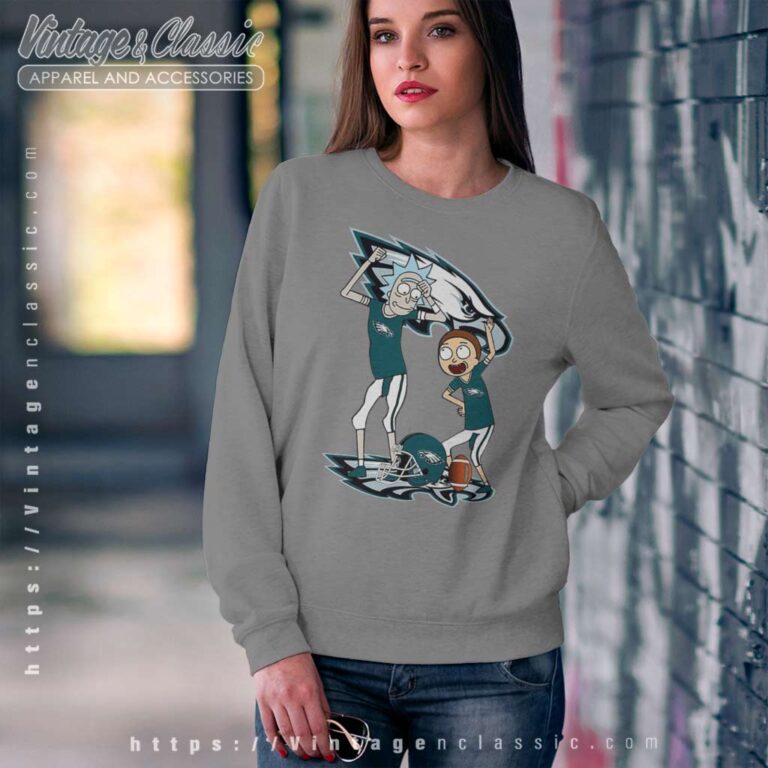 Rick And Morty Philadelphia Eagles Sweatshirt Rick And Morty Philadelphia Eagles Sweatshirt