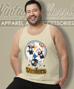 Rick And Morty Pittsburgh Steelers Tank Top Racerback