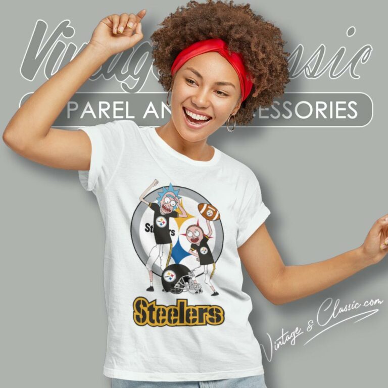 Rick And Morty Pittsburgh Steelers Women T Shirt Rick And Morty Pittsburgh Steelers Women T Shirt