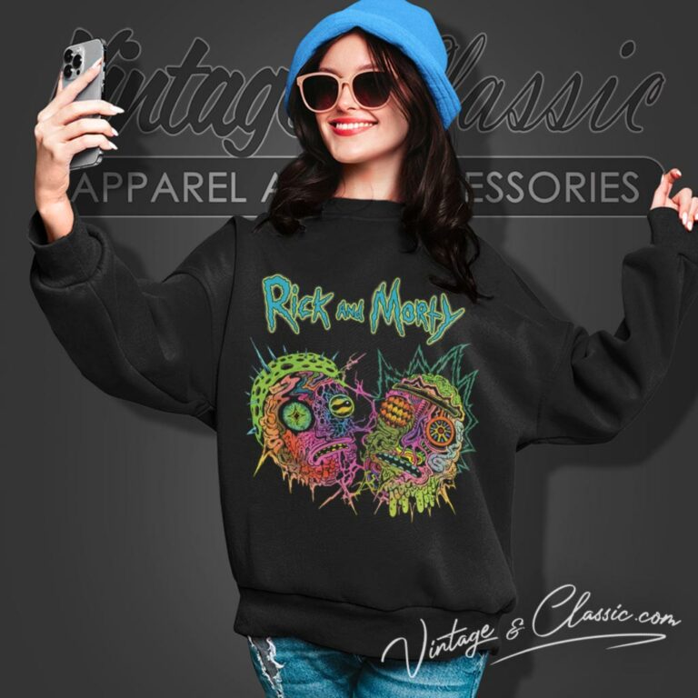 Rick And Morty Psychedelia Sweatshirt Rick And Morty Psychedelia Sweatshirt