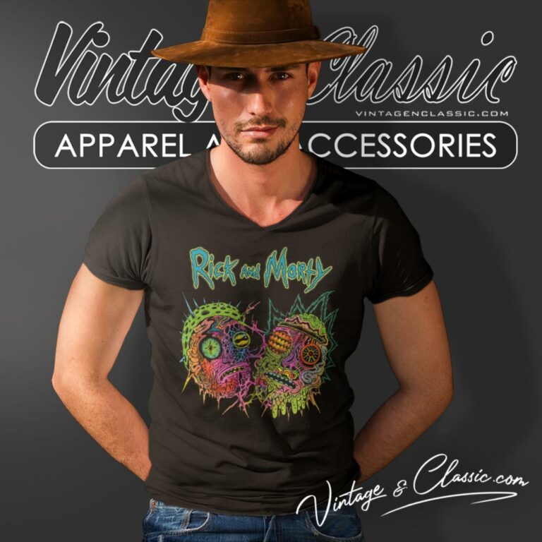 Rick And Morty Psychedelia V Neck TShirt Rick And Morty Psychedelia V Neck TShirt