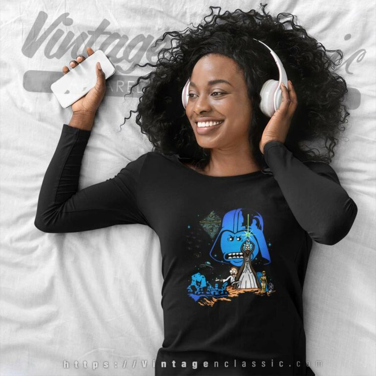 Rick And Morty Star Wars Long Sleeve Tee Rick And Morty Star Wars Long Sleeve Tee