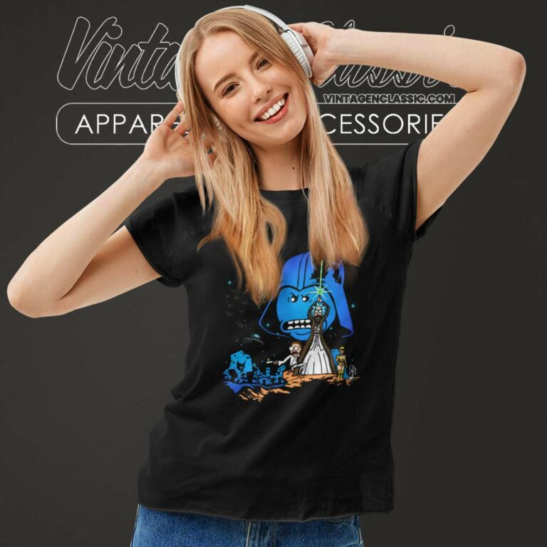 Rick And Morty Star Wars Women TShirt Rick And Morty Star Wars Women TShirt