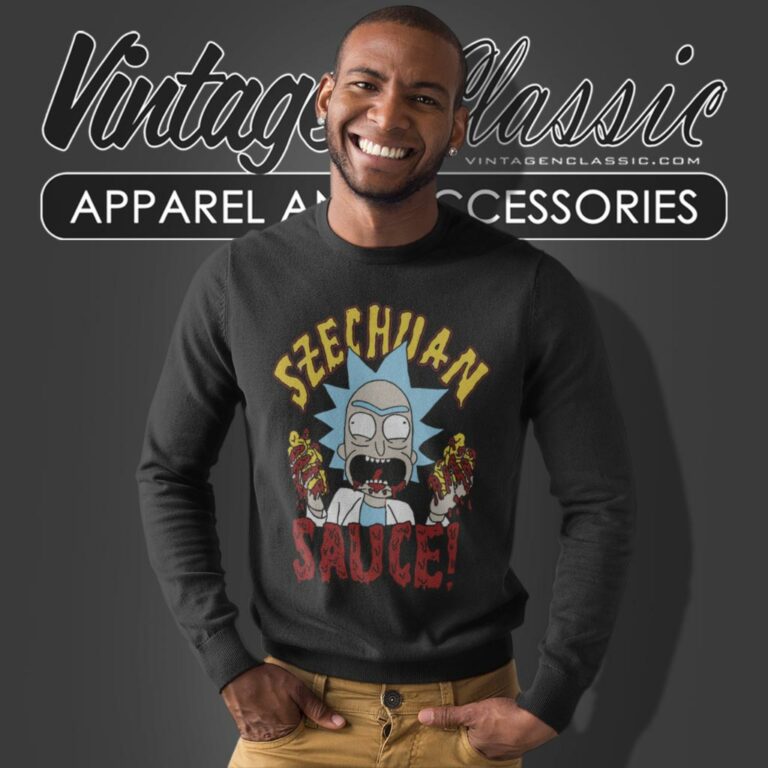 Rick And Morty Szechuan Dipping Sauce Sweatshirt Rick And Morty Szechuan Dipping Sauce Sweatshirt