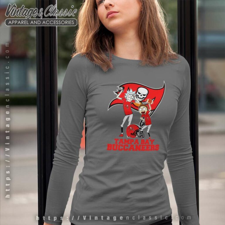 Rick And Morty Tampa Bay Buccaneers Long Sleeve Tee Rick And Morty Tampa Bay Buccaneers Long Sleeve Tee