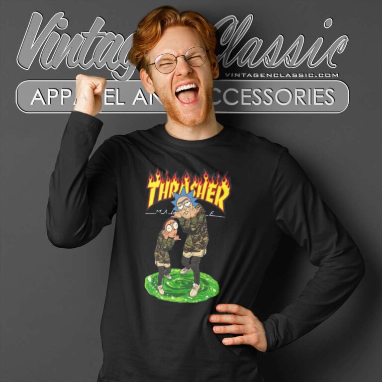 Rick And Morty Thrasher Long Sleeve Tee Rick And Morty Thrasher Long Sleeve Tee