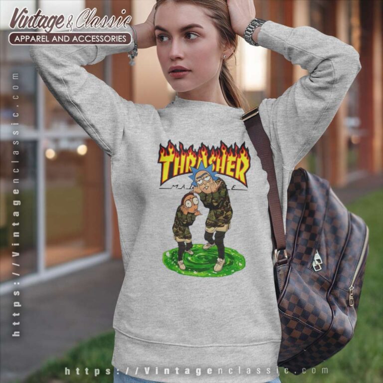 Rick And Morty Thrasher Sweatshirt Rick And Morty Thrasher Sweatshirt