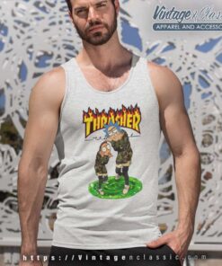 Rick And Morty Thrasher Tank Top Racerback