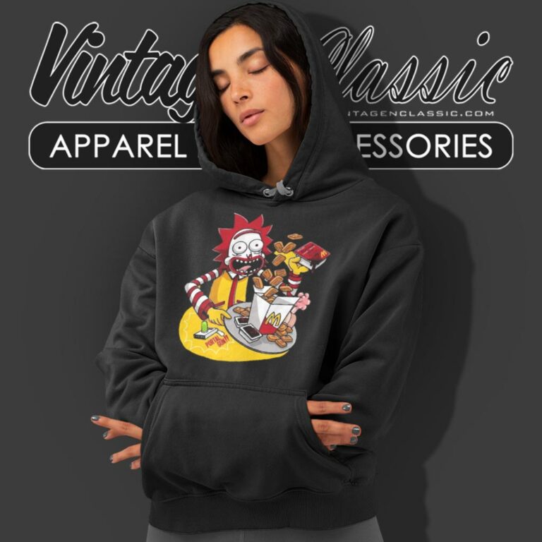 Rick And Morty X Mcdonalds Hoodie Rick And Morty X Mcdonalds Hoodie