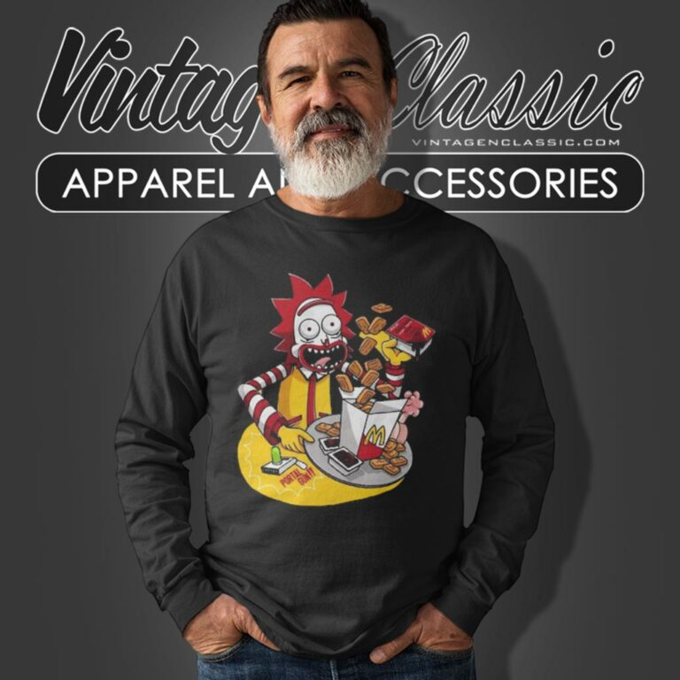Rick And Morty X Mcdonalds Long Sleeve Tee Rick And Morty X Mcdonalds Long Sleeve Tee