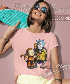 Rick And Morty X Son Goku Master Roshi Women T Shirt