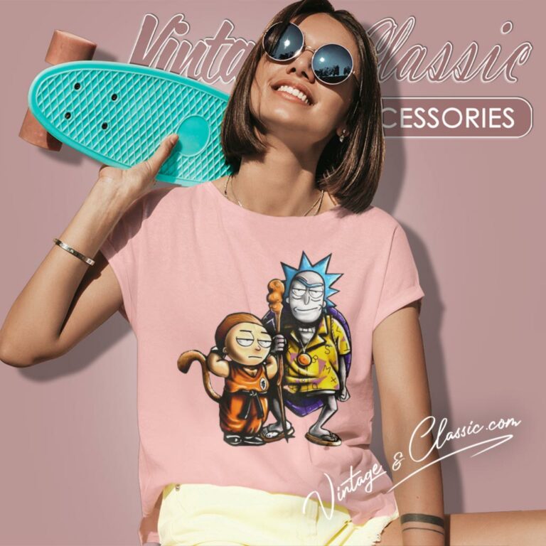 Rick And Morty X Son Goku Master Roshi Women T Shirt Rick And Morty X Son Goku Master Roshi Women T Shirt