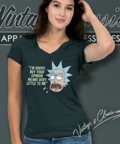 Rick And Morty Your Opinion Means Very Little To Me Shirt 5 Rick And Morty Your Opinion Means Very Little To Me V Neck TShirt