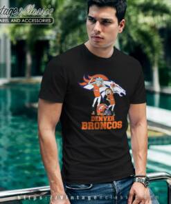 Rick And Morty Denver Broncos Nfl T Shirt