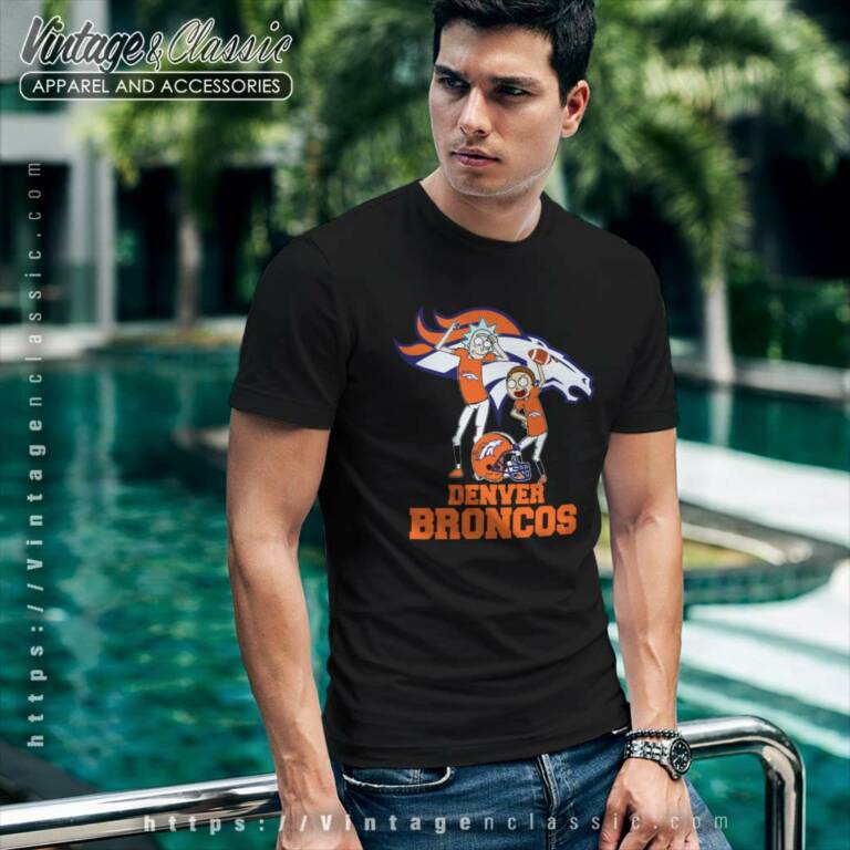 Rick And Morty Denver Broncos Nfl T Shirt Rick And Morty Denver Broncos Nfl T Shirt