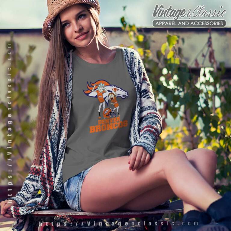 Rick And Morty Denver Broncos Nfl Women TShirt Rick And Morty Denver Broncos Nfl Women TShirt
