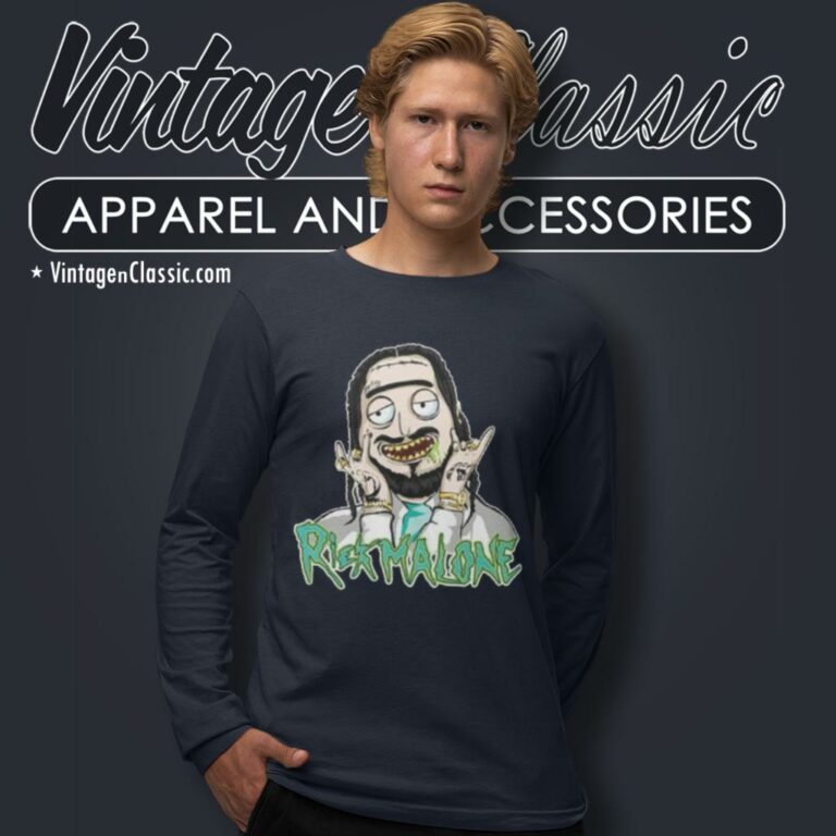 Rick And Morty Rick Malone Long Sleeve Tee Rick And Morty Rick Malone Long Sleeve Tee