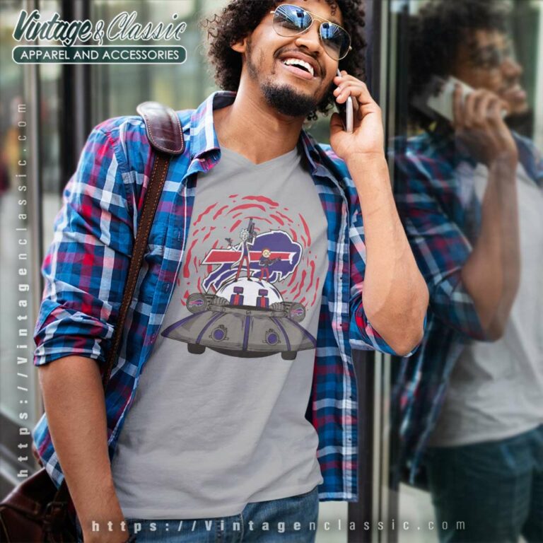 Rick Morty Buffalo Bills Nfl V Neck TShirt Rick Morty Buffalo Bills Nfl V Neck TShirt