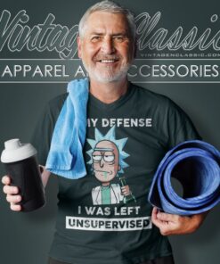 Rick Sanchez In My Defense I Was Left Unsupervised V Neck TShirt