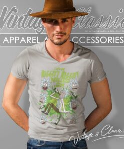 Rick Sanchez Lets Get Riggity Riggity Wrecked Son V Neck TShirt