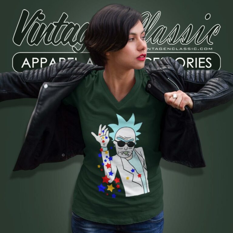 Rick Sanchez Salt Bae V Neck TShirt Rick Sanchez Salt Bae V Neck TShirt