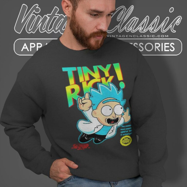 Rick Sanchez Tiny Rick Sweatshirt Rick Sanchez Tiny Rick Sweatshirt