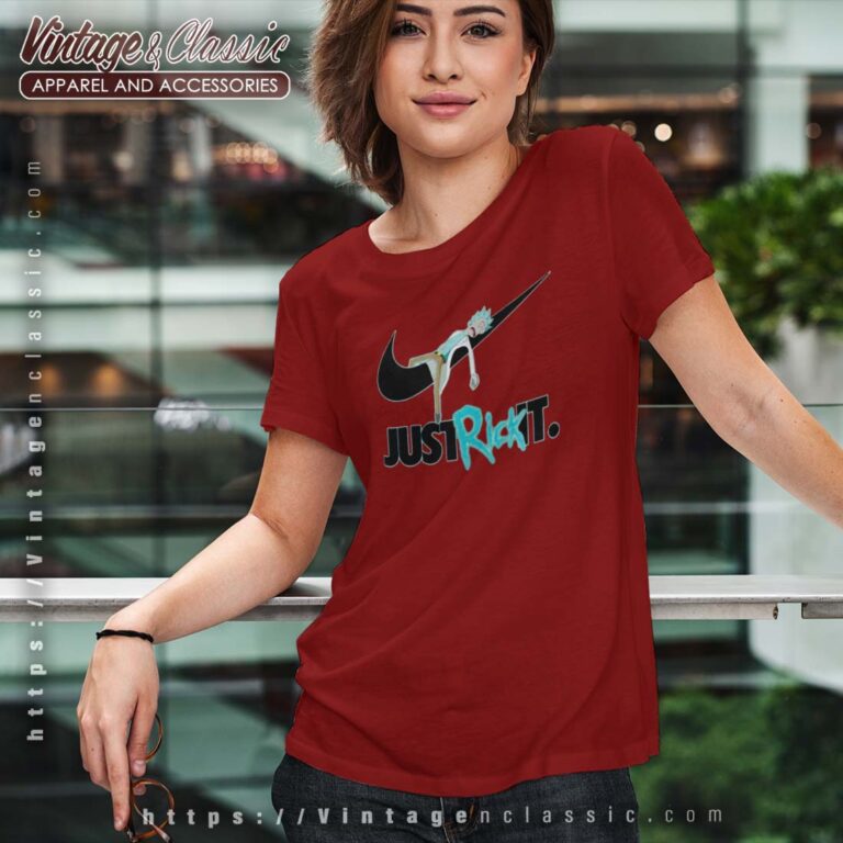 Rick and Morty Nike Just Rick It Tshirt Women Rick and Morty Nike Just Rick It Tshirt Women