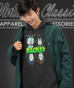 Ricks Kiss Band Heavy Metal Rick And Morty Hoodie