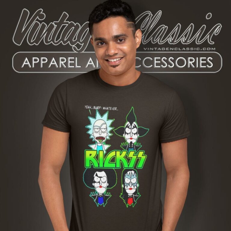 Ricks Kiss Band Heavy Metal Rick And Morty T Shirt Ricks Kiss Band Heavy Metal Rick And Morty T Shirt