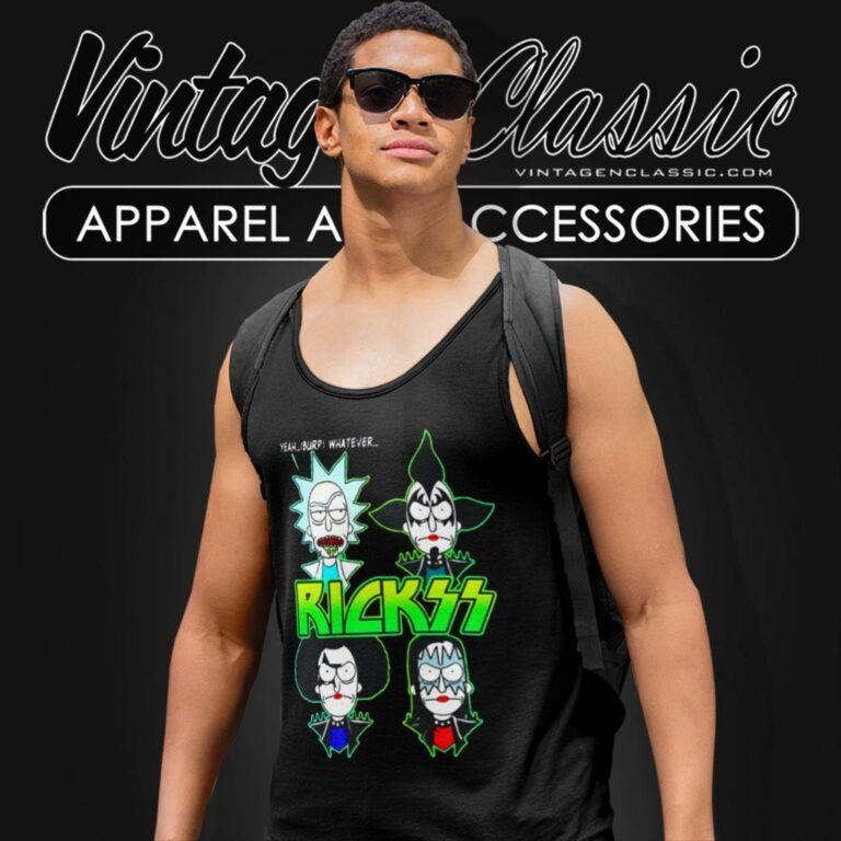 Ricks Kiss Band Heavy Metal Rick And Morty Tank Top Racerback Ricks Kiss Band Heavy Metal Rick And Morty Tank Top Racerback
