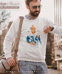 Ricky Williams Miami Dolphins Watercolor Sweatshirt