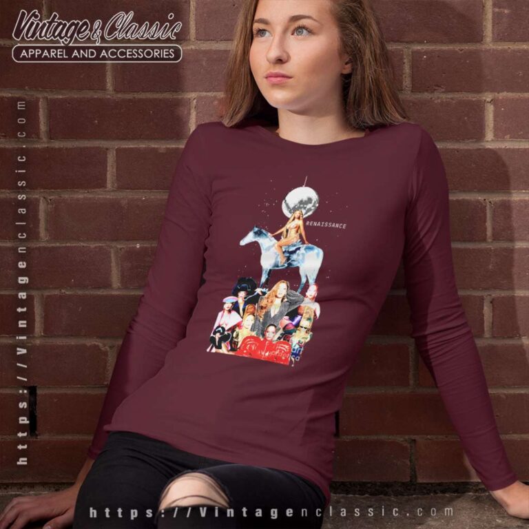 Riding Crystal Horse Beyonces Renaissance World Tour Long Sleeve Tee Riding Crystal Horse Beyonces Renaissance World Tour Long Sleeve Tee