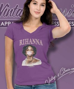 Rihanna Bubblegum Shirt V Neck TShirt