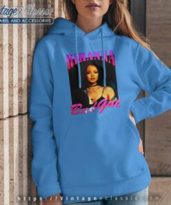 Rihanna On Purple Letter Hoodie