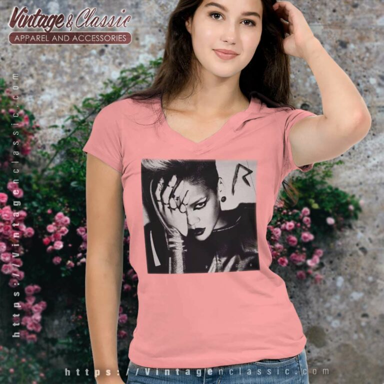 Rihanna Rated R Shirt V Neck TShirt Rihanna Rated R Shirt V Neck TShirt