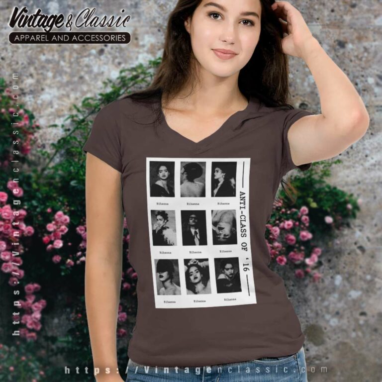 Rihanna Shirt Anti Worltour V Neck TShirt Rihanna Shirt Anti Worltour V Neck TShirt