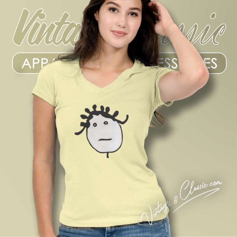 Rihanna Stick Figure Head Logo Shirt V Neck TShirt Rihanna Stick Figure Head Logo Shirt V Neck TShirt