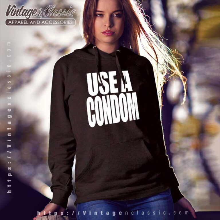Rihanna Wears Use A Condom Hoodie Rihanna Wears Use A Condom Hoodie