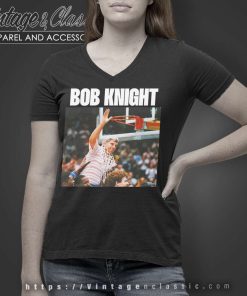 Rip Bob Knight Shirt Indiana University Basketball Coach V Neck TShirt