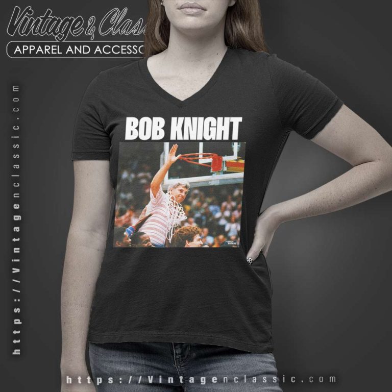 Rip Bob Knight Shirt Indiana University Basketball Coach V Neck TShirt Rip Bob Knight Shirt Indiana University Basketball Coach V Neck TShirt