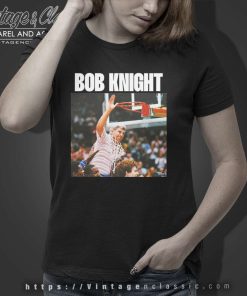 Rip Bob Knight Shirt Indiana University Basketball Coach Women TShirt