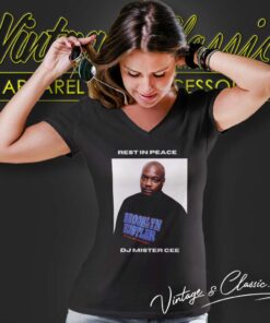 Rip Dj Mister Cee Calvin Lebrun Shirt 4 Rip Dj Mister Cee Calvin Lebrun V Neck TShirt