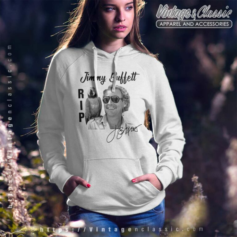 Rip Jimmy Buffett Hawaiian Signature Hoodie Rip Jimmy Buffett Hawaiian Signature Hoodie