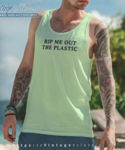 Rip Me Out The Plastic Tank Top Racerback