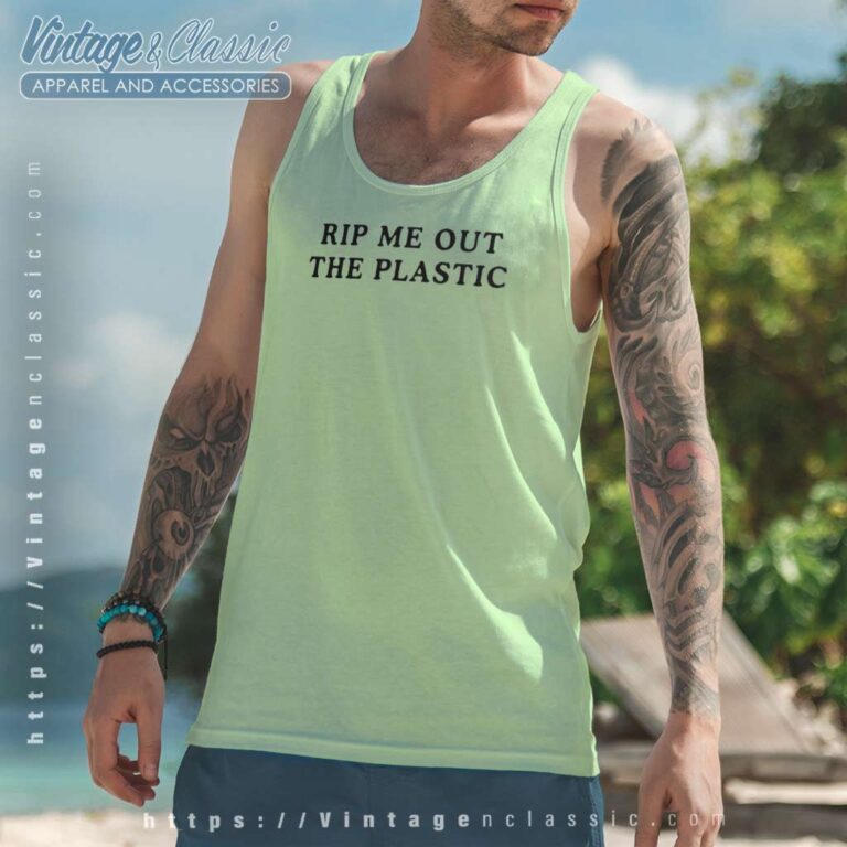 Rip Me Out The Plastic Tank Top Racerback Rip Me Out The Plastic Tank Top Racerback