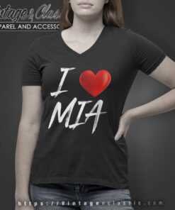 Rip Mia Love Shirt I Heart Mia V Neck TShirt