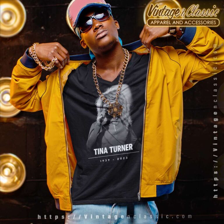 Rip Tina Turner Queen Of Rock V Neck TShirt Rip Tina Turner Queen Of Rock V Neck TShirt